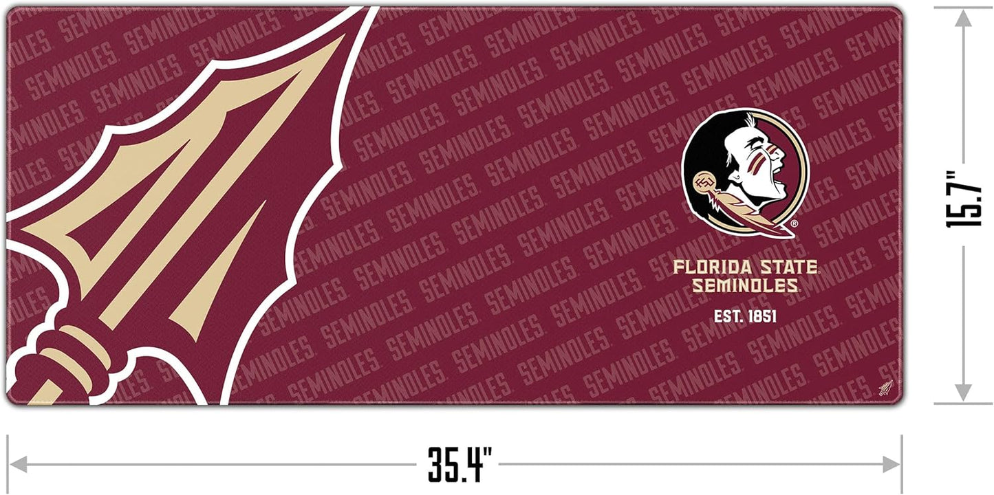 YouTheFan NCAA Florida State Seminoles Logo Series Desk Pad, Team Colors
