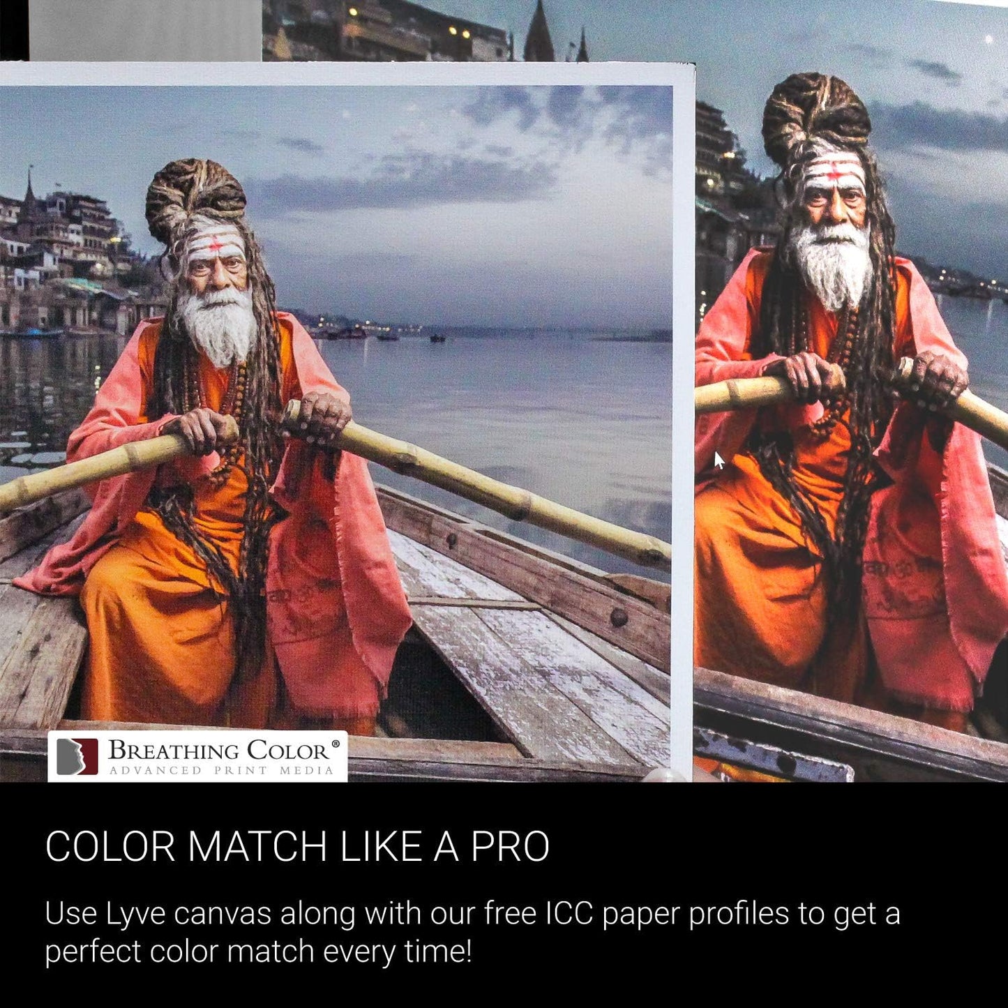 Premium Lyve Matte Canvas Paper Perfect For Use on Professional Makes and Models of Epson, Canon and HP printers preferred by Professionals. 19 mil textured Canvas offered in a 42 inch by 40 ft roll