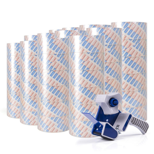 ADHES Shipping Tape Packaging Tape Packing Tape for Moving Boxes Heavy Duty Clear, 55M Per Roll 1.88 Inch Width,2.7Mil