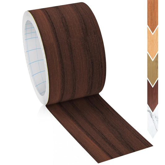 GSCIT Club Wood Grain Repair Tape, 2.3 inch X 50ft Self Adhesive Walnut Grain Repair Patch for Tables, Chairs, Baseboards, Doors, Windows, Floors, Handicraft DIY.