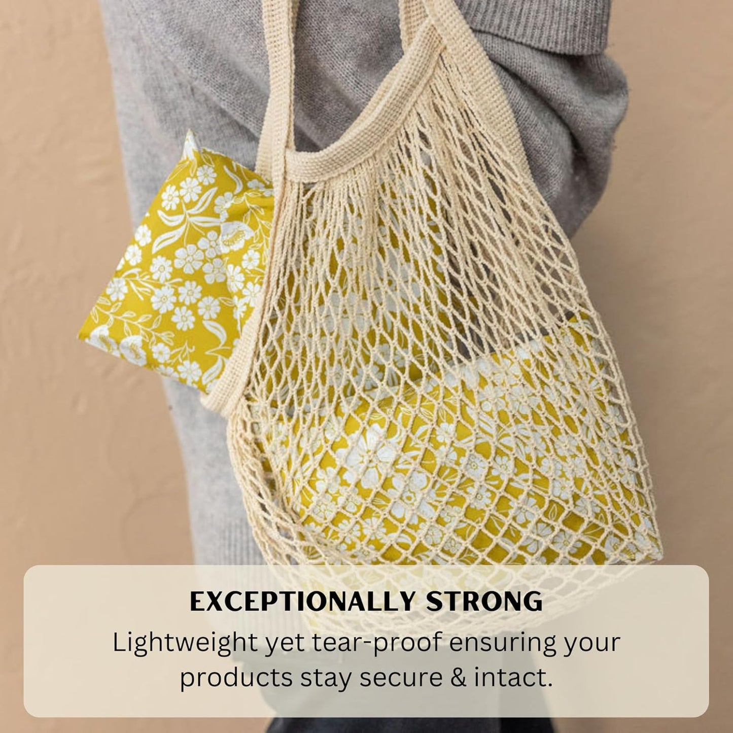 Poly Mailers 6x9 Inch 100 Pack Small Shipping Bags Strong Thick Mailing Envelopes | Self Sealing Adhesive | Waterproof & Tear Resistant | Small Business Packaging for Clothing - Floral Mustard Yellow