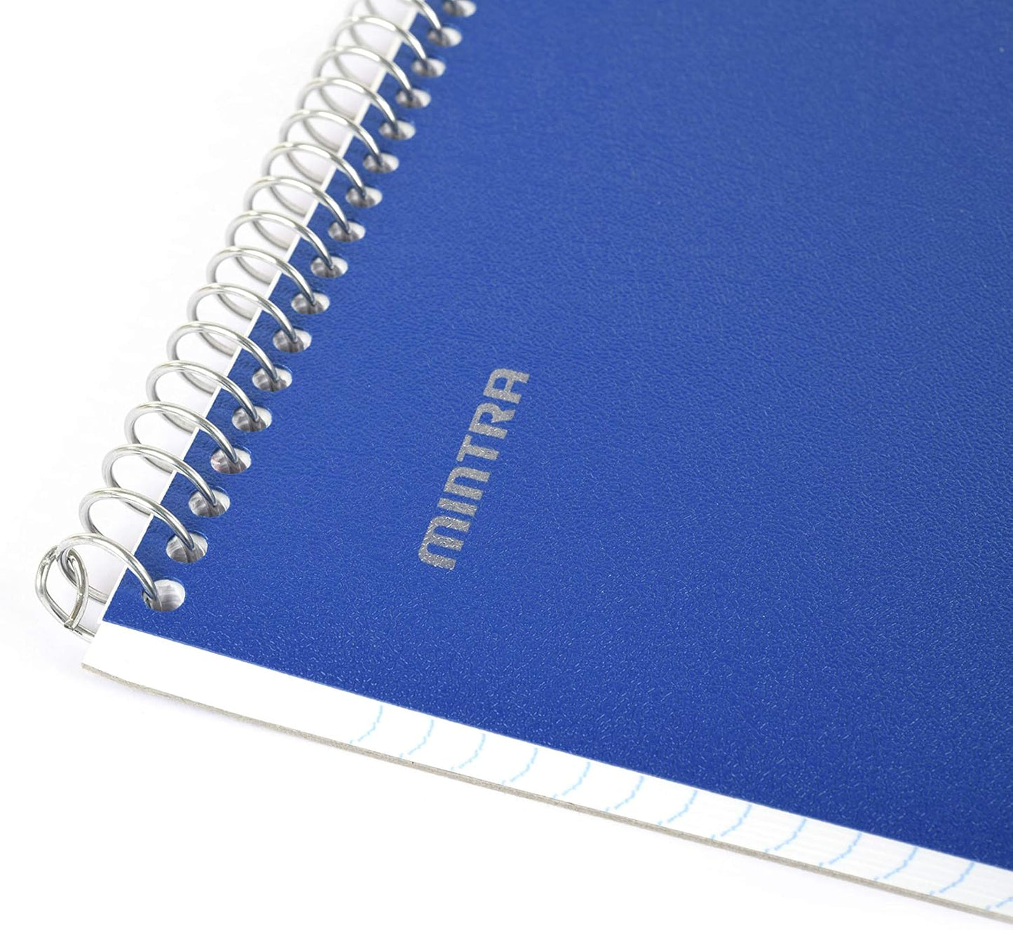 Mintra Office TOP BOUND Durable Spiral Notebooks (Blue, College Ruled 3pk)