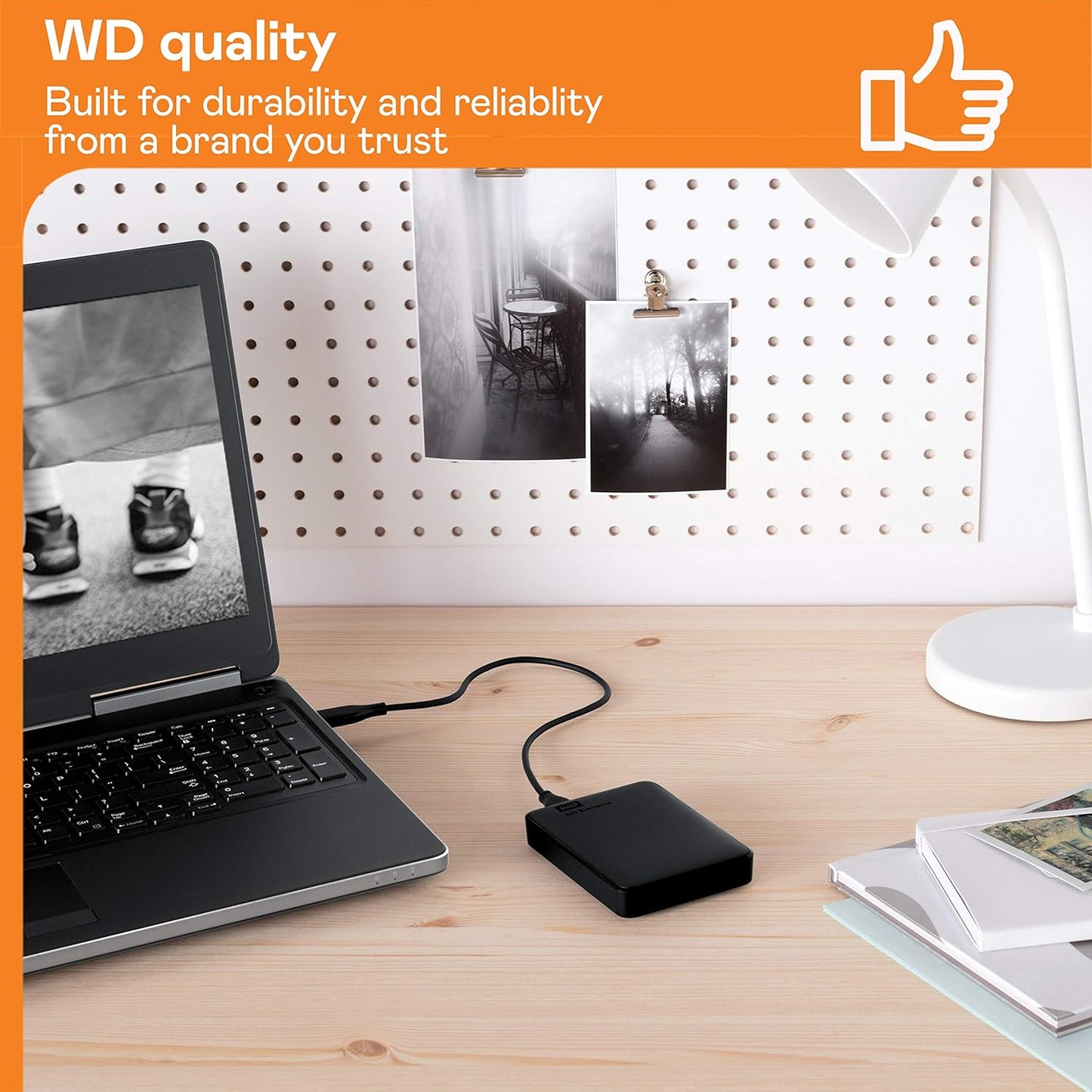 WD 4TB Elements Portable External Hard Drive for Windows, USB 3.2 Gen 1/USB 3.0 for PC & Mac, Plug and Play Ready - ‎WDBU6Y0040BBK-WESN
