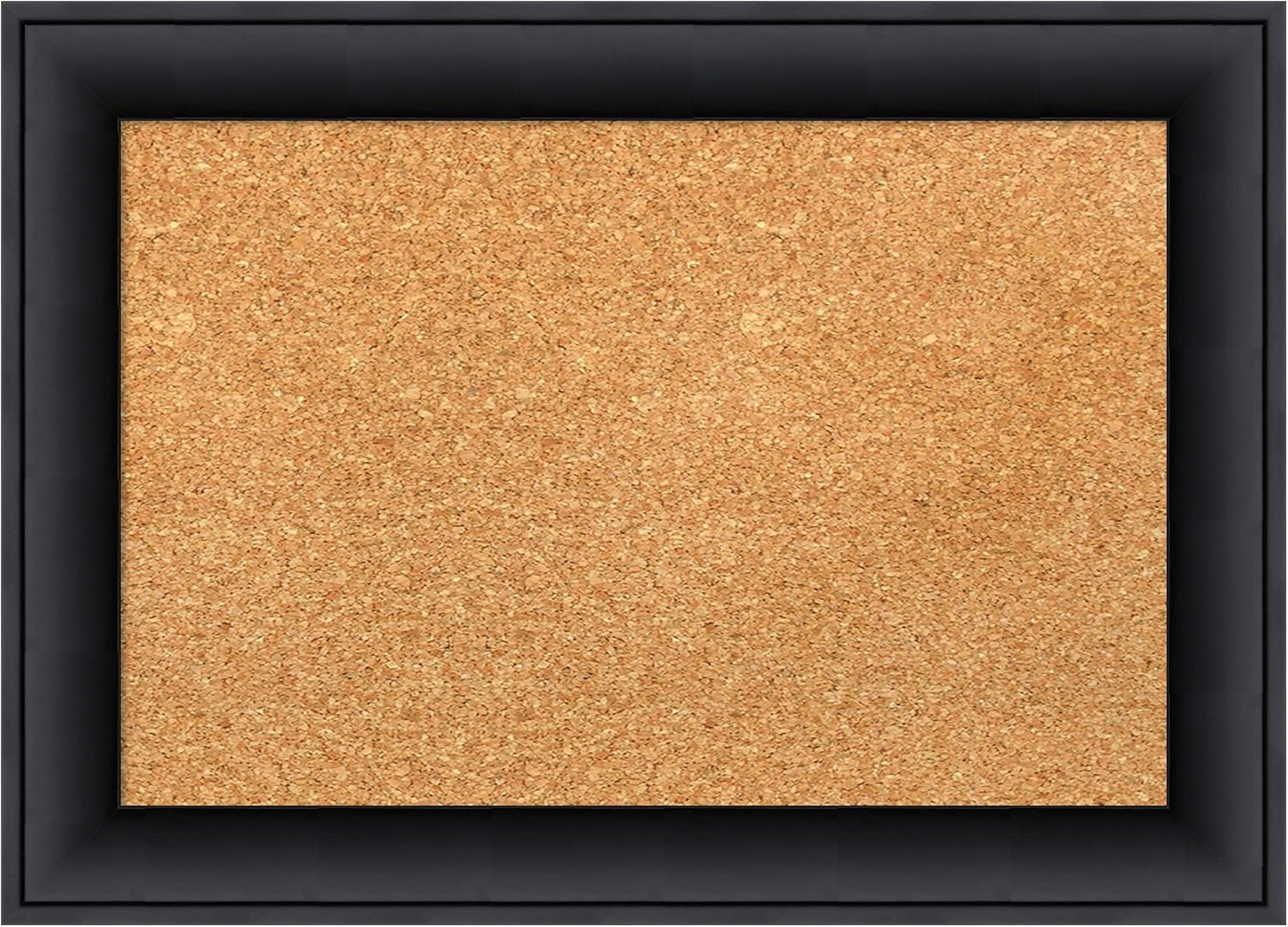 Amanti Art Natural Cork Board for Wall, 15x21 Vision Board with Black Wood Frame, Small Corkboard Office Decor for Home Organization, Modern Contemporary Corkboard Pinboard to display items for home