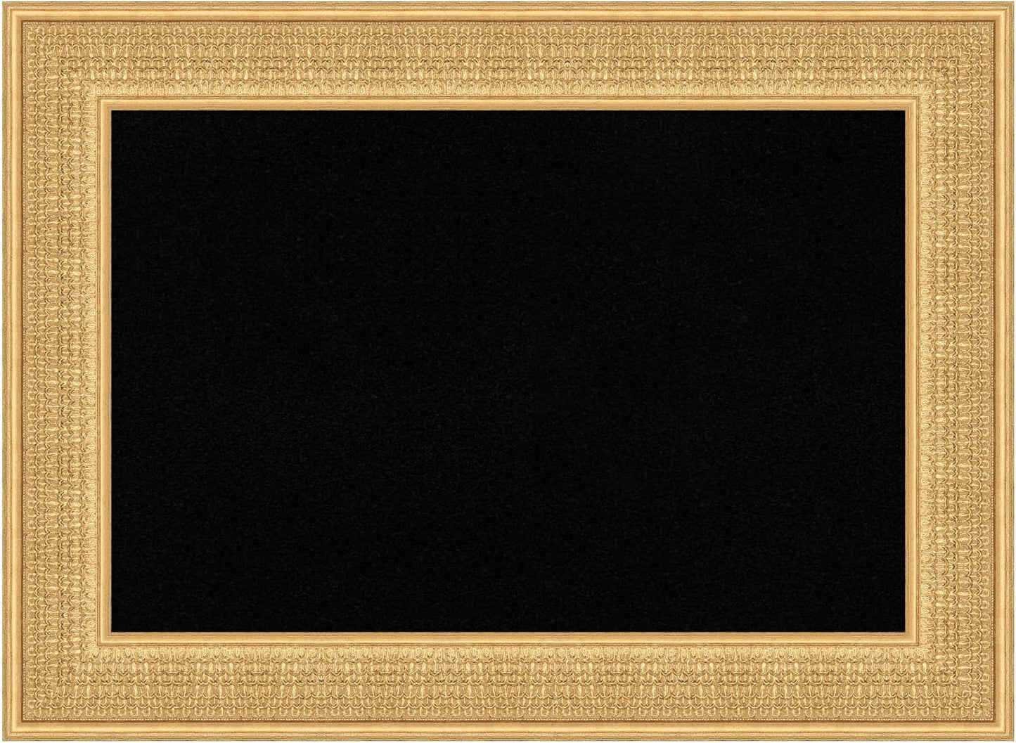 Amanti Art Black Cork Board for Wall, 22x30 Vision Board with Gold Wood Frame, Medium Corkboard Office Decor for Home Organization, Traditional Corkboard Pinboard to Display Items for Home