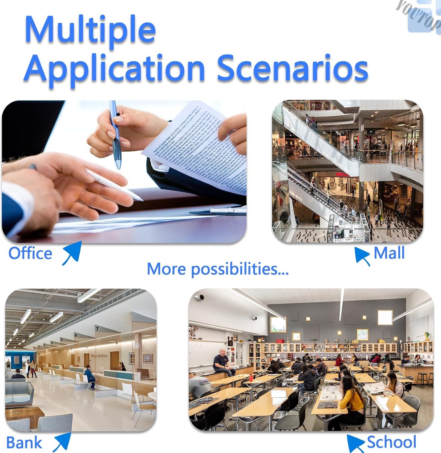 4PK 7100 Toner Cartridge (106R02605 106R02601 106R02600 106R02599) Color Set Toner Replacement for Xerox Phaser 7100 Printer