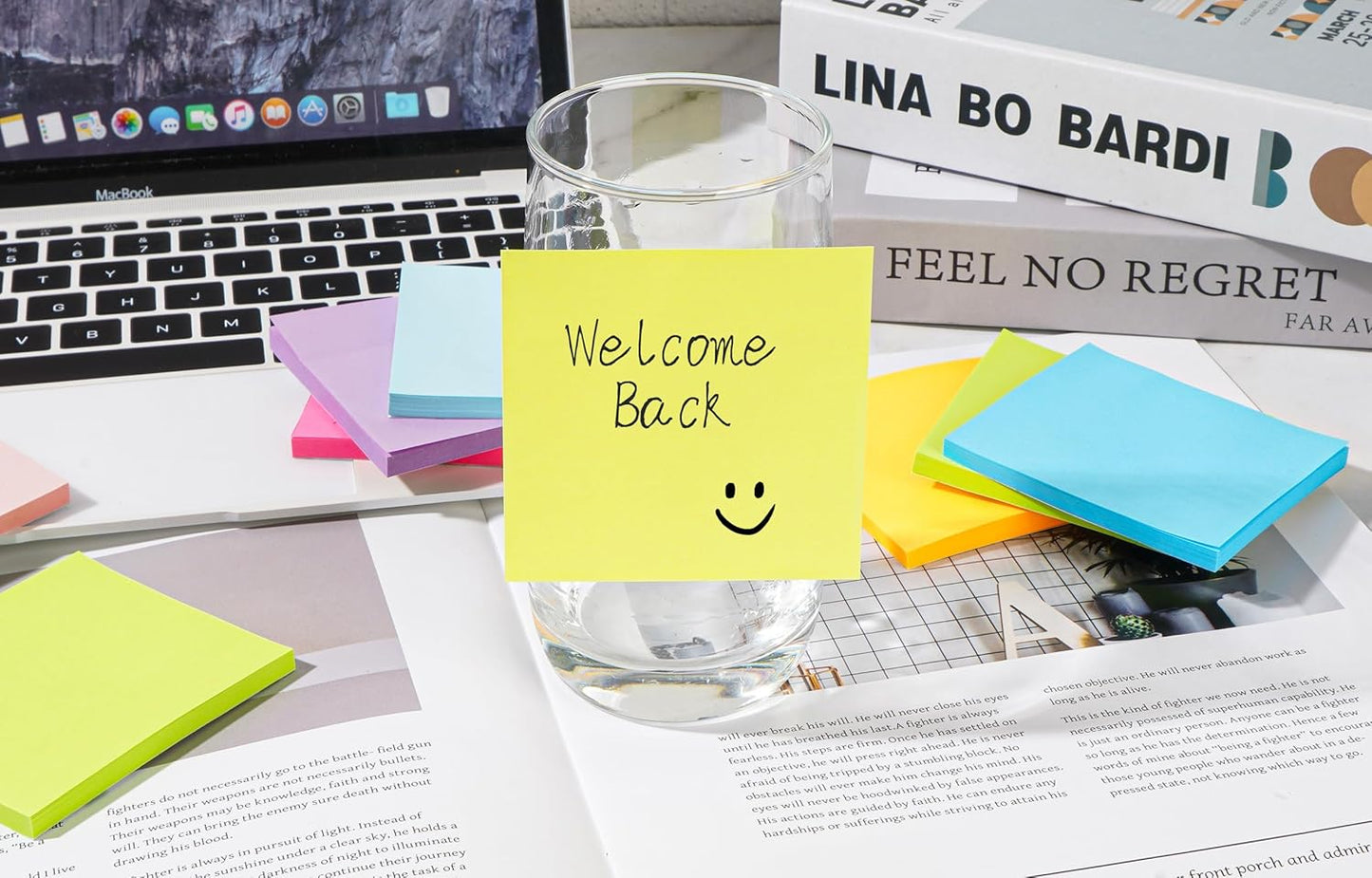 (18 Pads) Pop Up Sticky Notes 3x3 Refills, Strong Adhesive Memo Pad Bulk with 9 Bright Colors, Suitable for Home, Office, School, Clean Removal