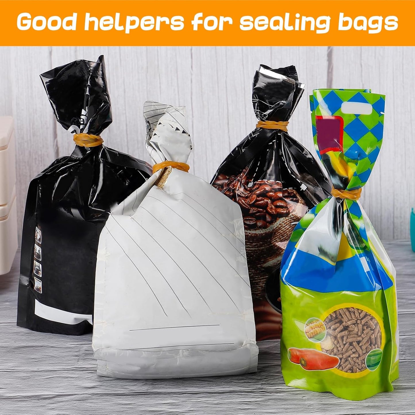 120 Pieces Heavy-duty Rubber Bands, Large Latex Rubber Bands, Thick Elastic Rubber Wrapping Bands for Office Tie Up Garbage Bag Notebook File Packing (Yellow 3.8in Long)