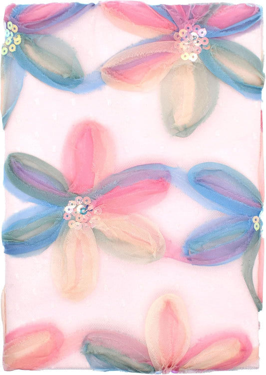 BLBMH A5 Book Covers for Paperbacks Book Cover for Privacy Fit for 5.5x8.3 inch Adjustable Book Sleeve Cover for A5 Books Fabric Softcover Protector for Notebook - Flower 8.3in