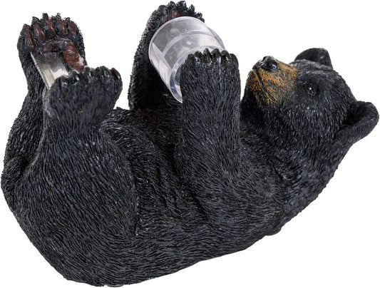 Pine Ridge Black Bear Tape Dispenser - Heavy Duty Desktop Dispenser for Office Supplies - Rustic Wilderness Home Decor for Table