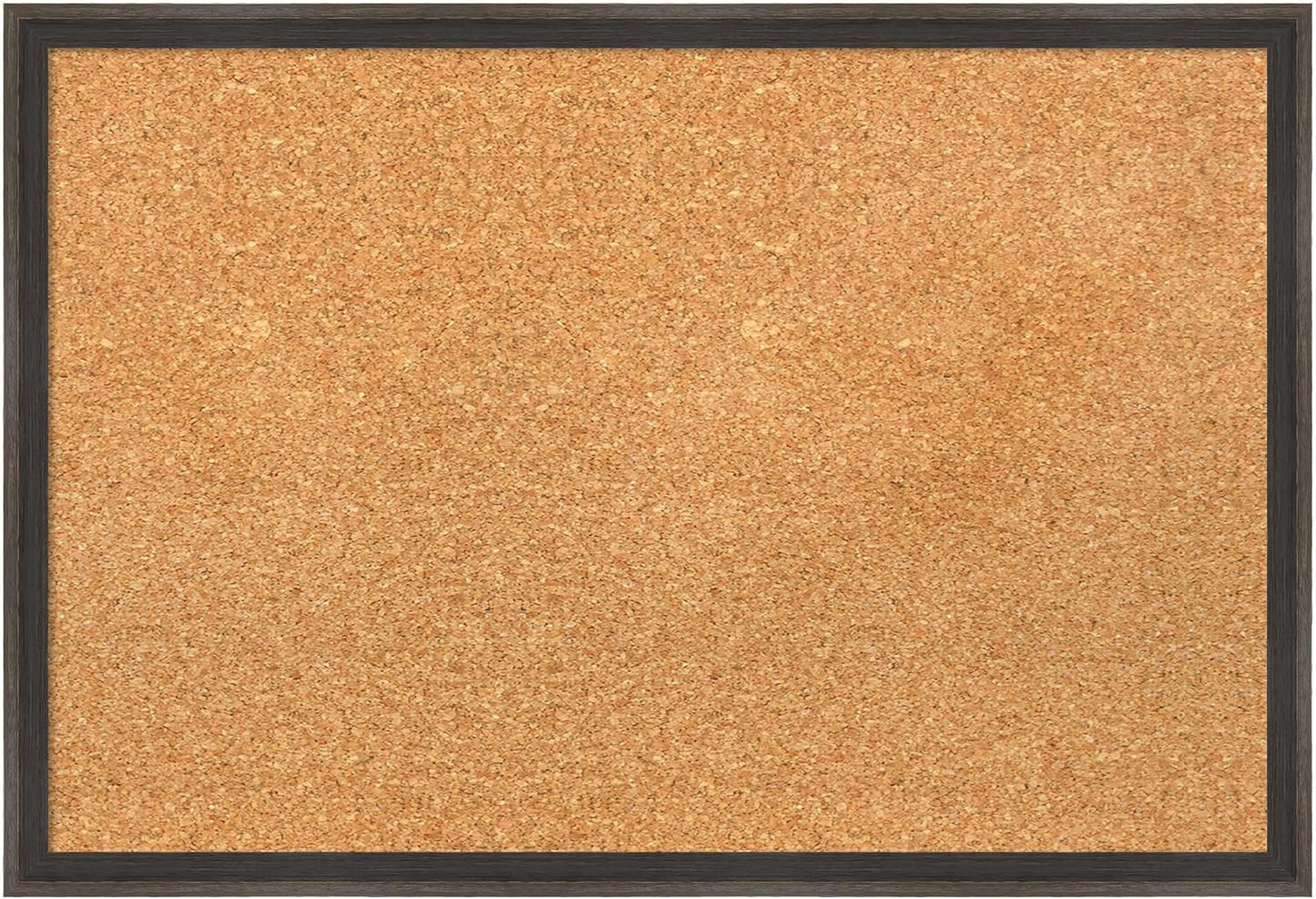 Amanti Art Natural Cork Board for Wall, 17x25 Vision Board with Brown Wood Frame, Medium Corkboard Office Decor for Home Organization, Casual Corkboard Pinboard to display items for home organization