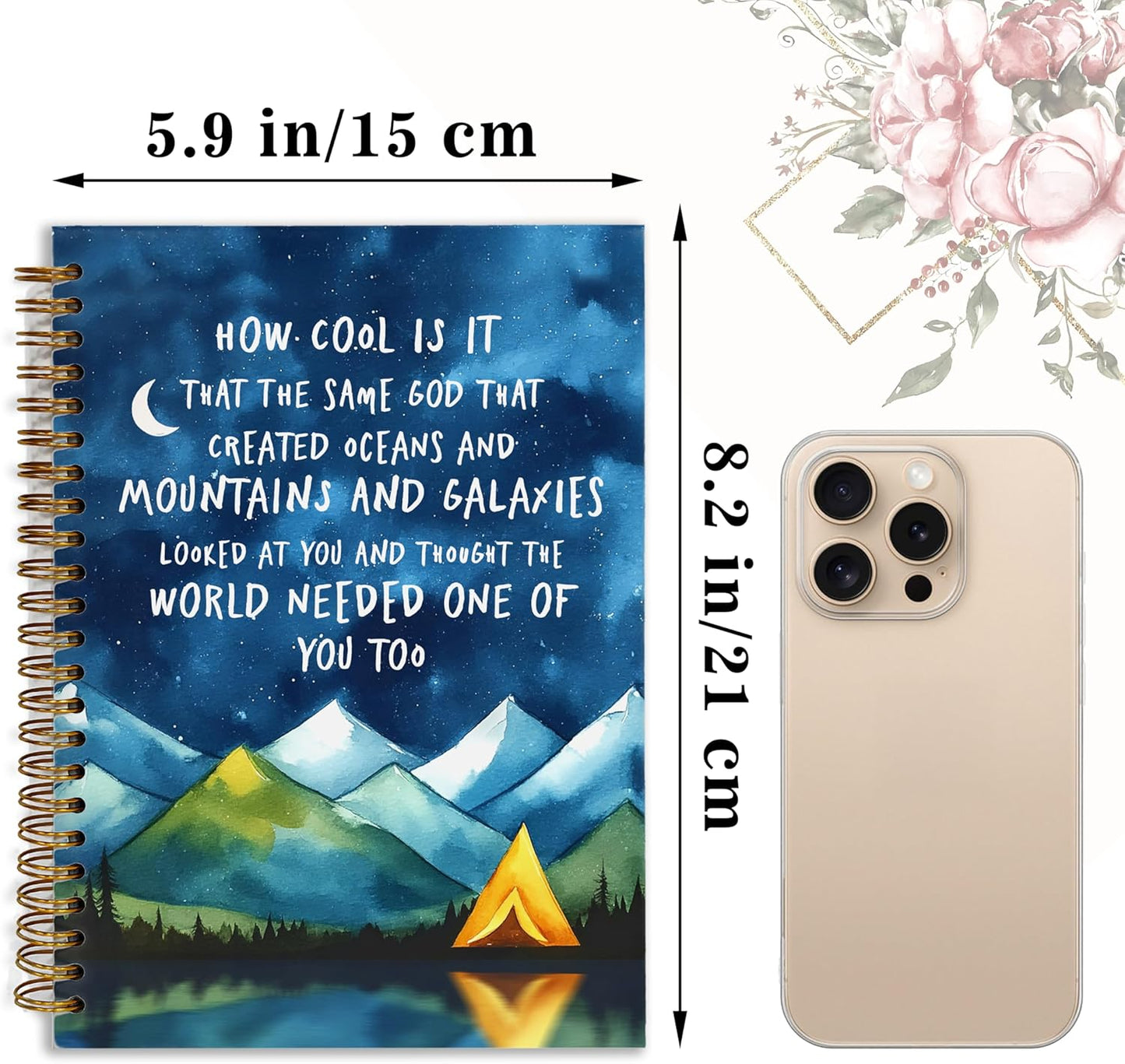 YOU FOUND ME Bible Journal, A5 Spiral Christian Bible Journal Notebook, How Cool Is It That the Same God, Inspirational Bible Verse Gift for Women Men Birthday Christmas