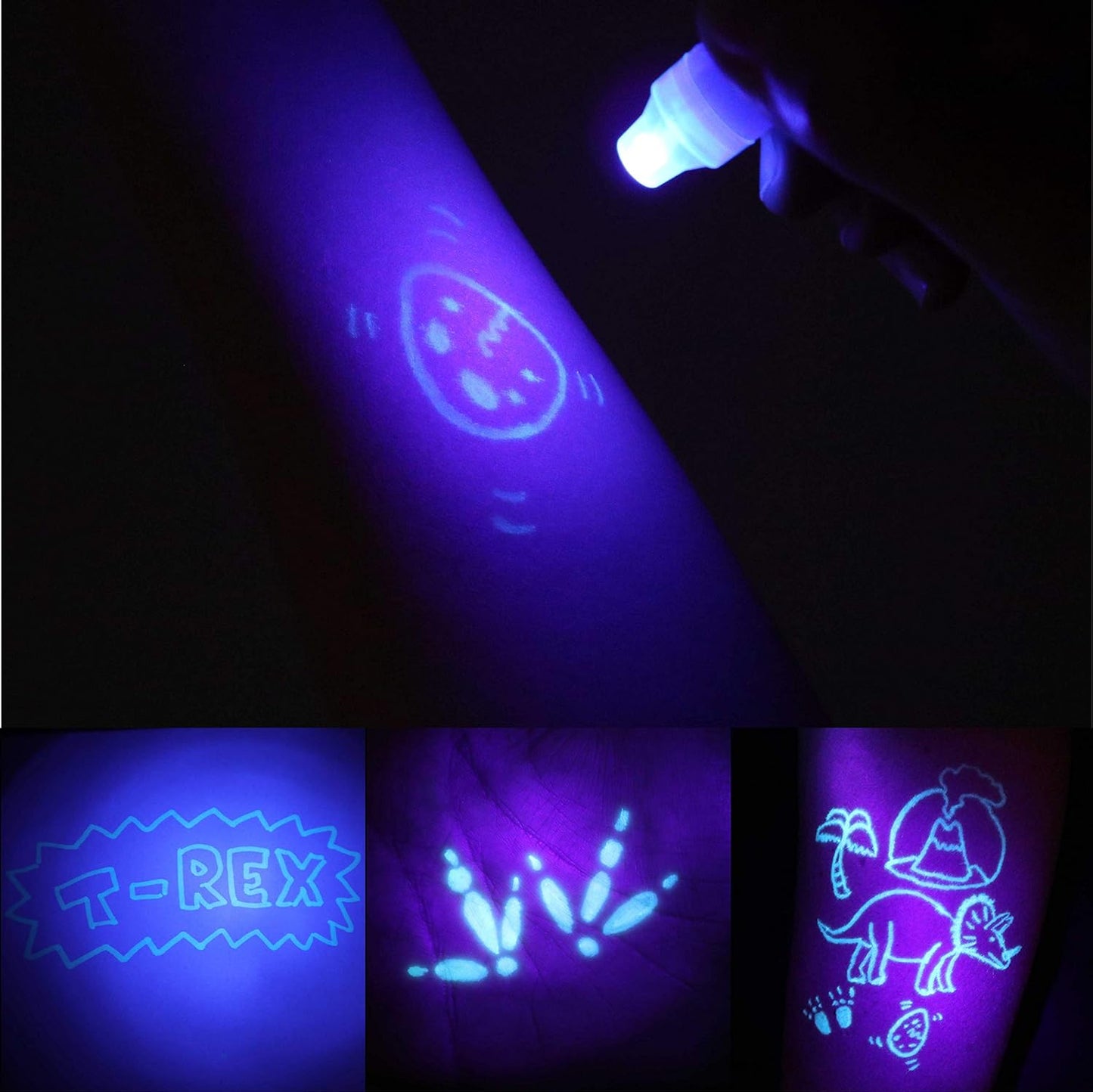 BONNYCO Invisible Ink Pen and Notebook Pack 32 Dinosaur Party Favors for Kids, Magic Spy Pen Goodie Bags Stuffers for Kids, Dinosaur Birthday Party Supplies, Goody Bag Stuffers Return Gifts Prizes