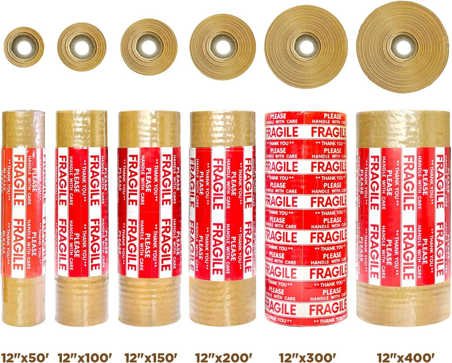 Honeycomb Packing Paper, 12"x150' Red | Perforated Honeycomb Packing Paper Recyclable Moving Supplies for Shipping & Moving | Plastic-Free Alternative to Bubble Cushion Wrap with 36 Fragile Stickers