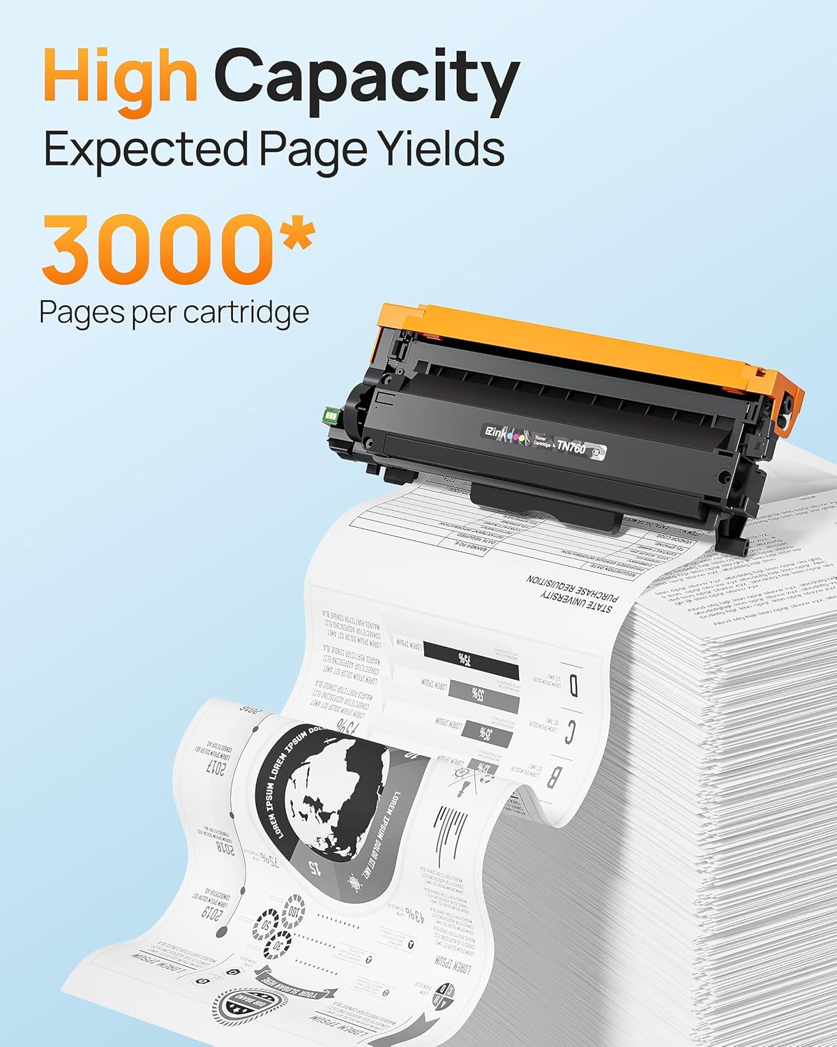 E-Z Ink TN760 Compatible Toner Cartridges Replacement for Brother TN-760 TN730 TN-730 to Use with MFC-L2710DW MFC-L2750DW HL-L2350DW HL-L2370DW HL-L2395DW HL-L2390DW DCP-L2550DW (Black, 2 Pack)