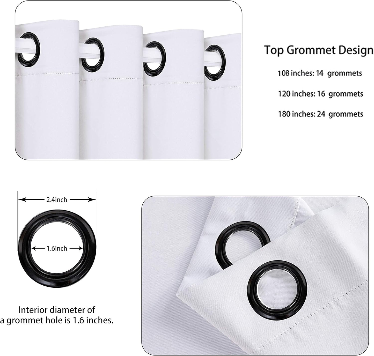 BONZER Extra Wide Room Divider Curtain Screen Partitions Total Privacy Wall Blackout Curtains for Shared Room, 96L x 150W Inch (8L x 12.5W ft), 1 Panel, Greyish White