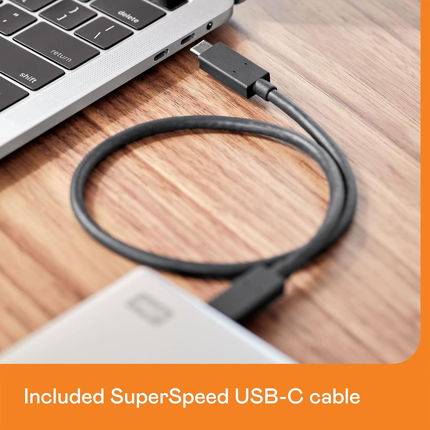 Western Digital 4TB My Passport Ultra for Mac Silver Portable External Hard Drive HDD, USB-C and USB 3.1 Compatible - WDBPMV0040BSL-WESN