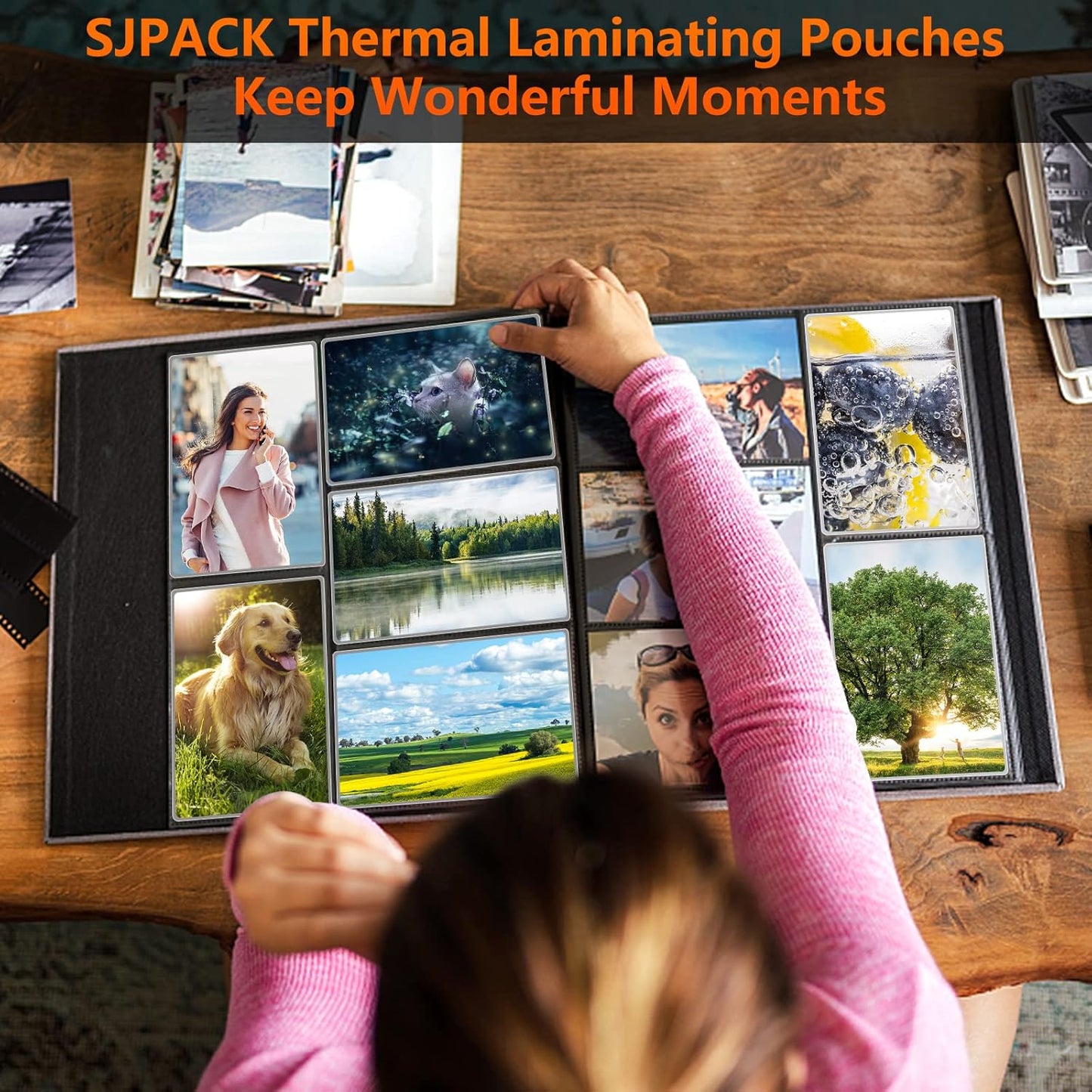 Thermal Laminating Pouches, 9 x 11.5 Inches Laminating Sheets, 3 mil Thick Laminate Sheets, 100 Pack,Clear