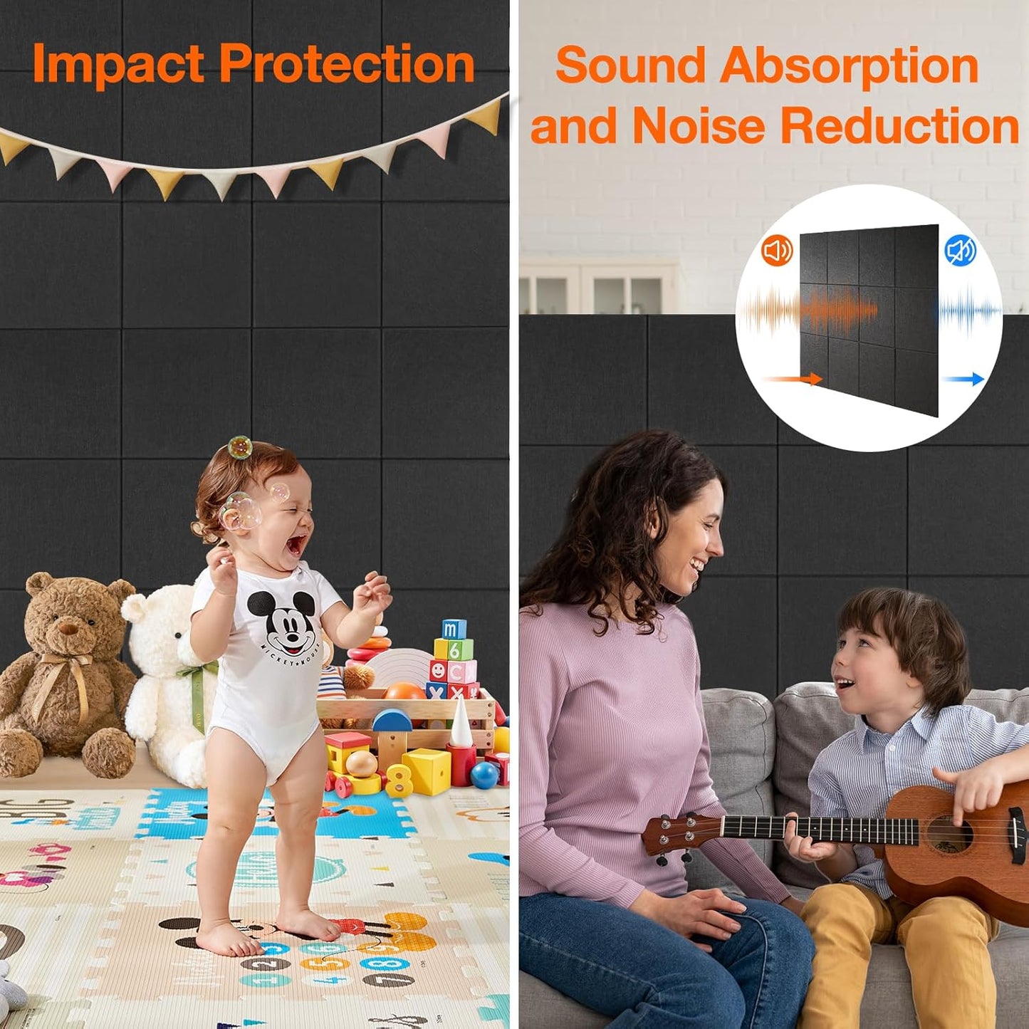 Large Cork Boards for Walls 48" x 36" 12 Pack Bulletin Boards Alternative Cork Board for Office Contains 72 Removable Security Stickers 30 Push Pins