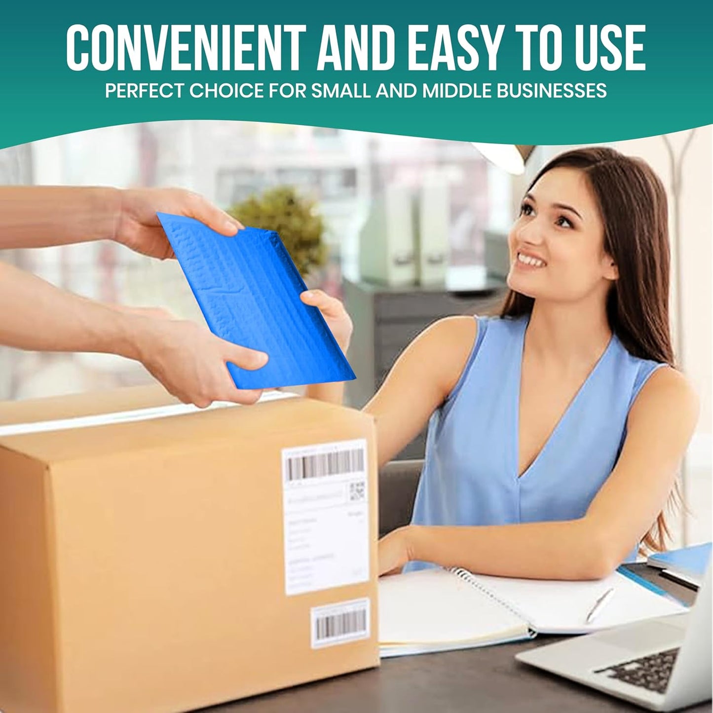 Levex - #2 8.5" x 12" [10 Pack] Blue Poly Bubble Mailers, Padded Envelope Mailers, Packing Envelope & Mailing Bags for Shipping