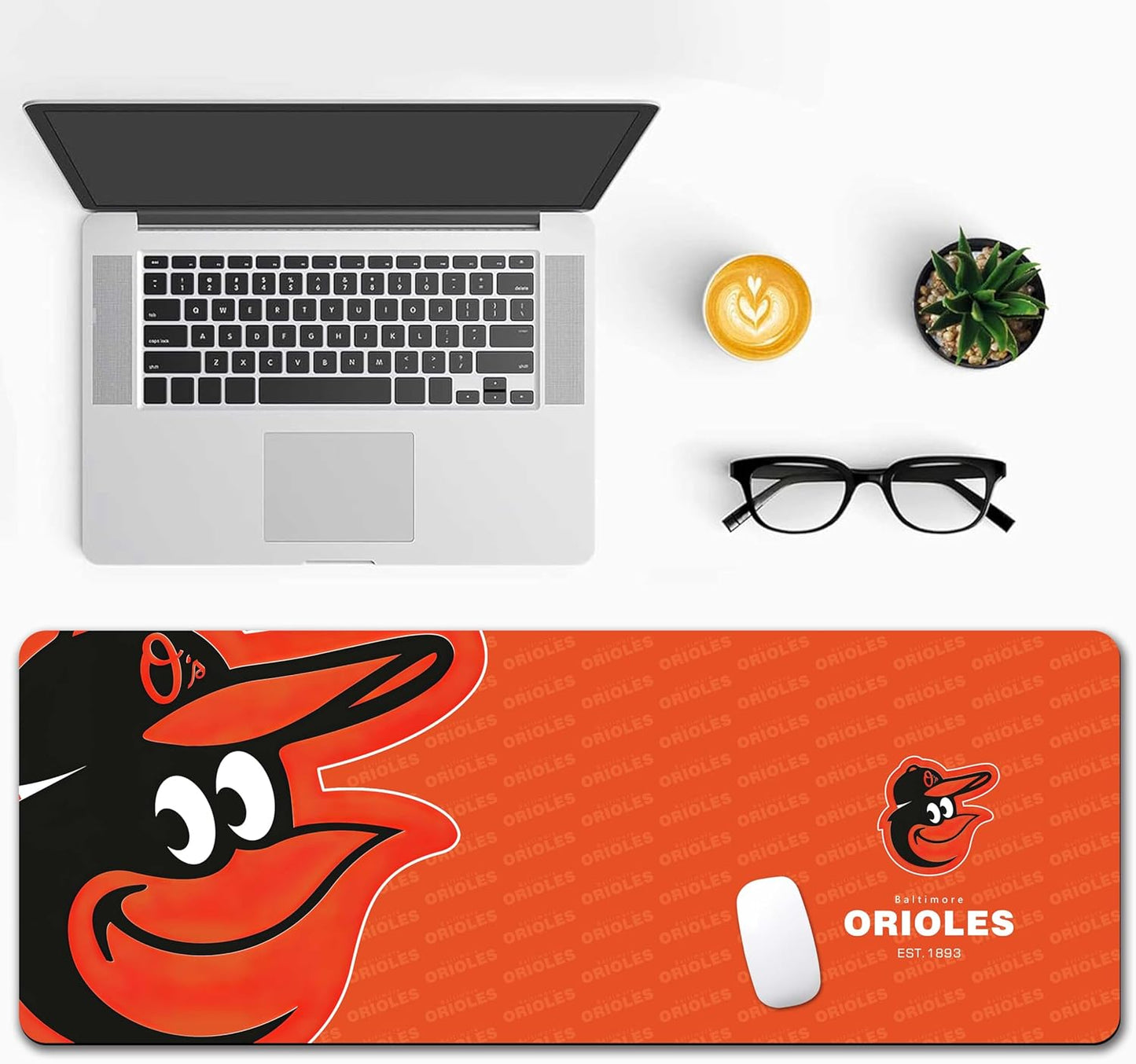 Supercool Design Large Sport Square Theme Mousepad - Waterproof Non-Slip Rubber Base Mouse Pad for Office & Home Desk