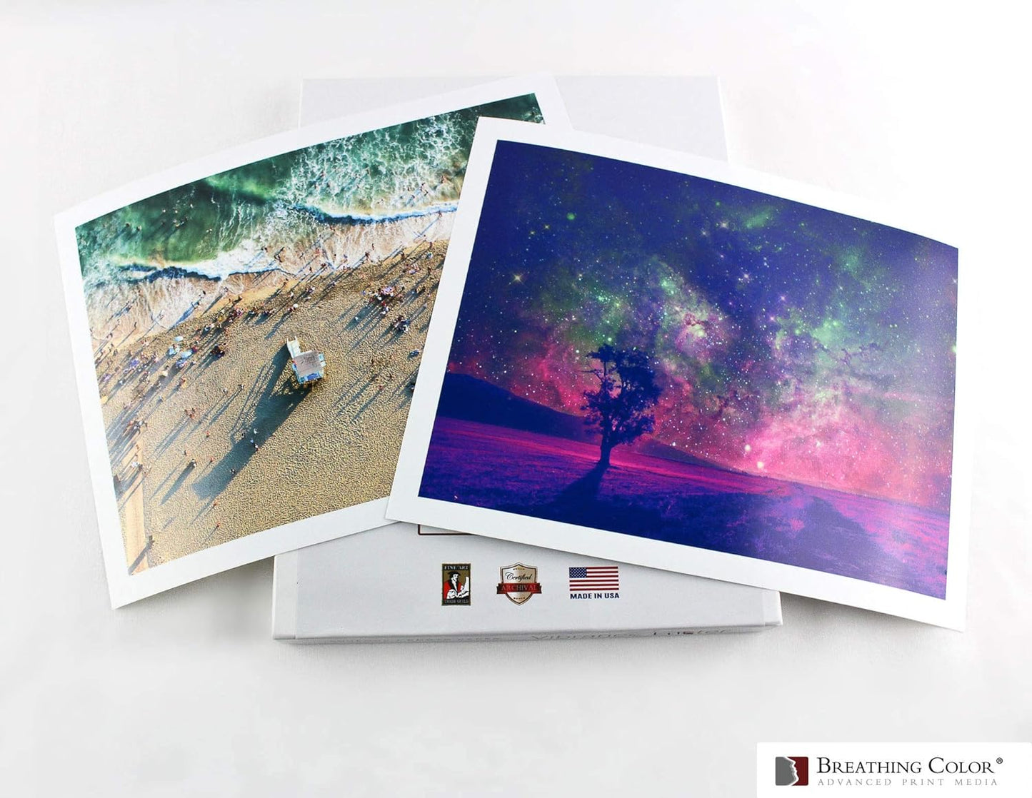 Vibrance Luster Photo Printer Paper 10 mil 255 gsm Luster Finish Premium Photo Paper Sheets 17 inches x 22 inches 50 sheets Works with All Inkjet Printers Including Professional Makes and Models