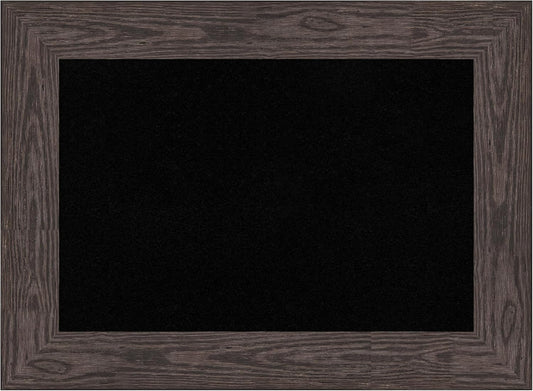Amanti Art Black Cork Board for Wall, 22x30 Vision Board with Black Wood Frame, Medium Corkboard Office Decor for Home Organization, Country Rustic Corkboard Pinboard to Display Items for Home