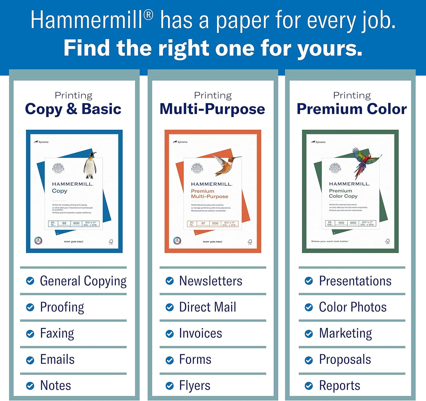 Hammermill Printer Paper, 20 lb Copy Paper, 8.5 x 11 - 1 Pallet, 40 Cases (200,000 Sheets) - 92 Bright, Made in the USA