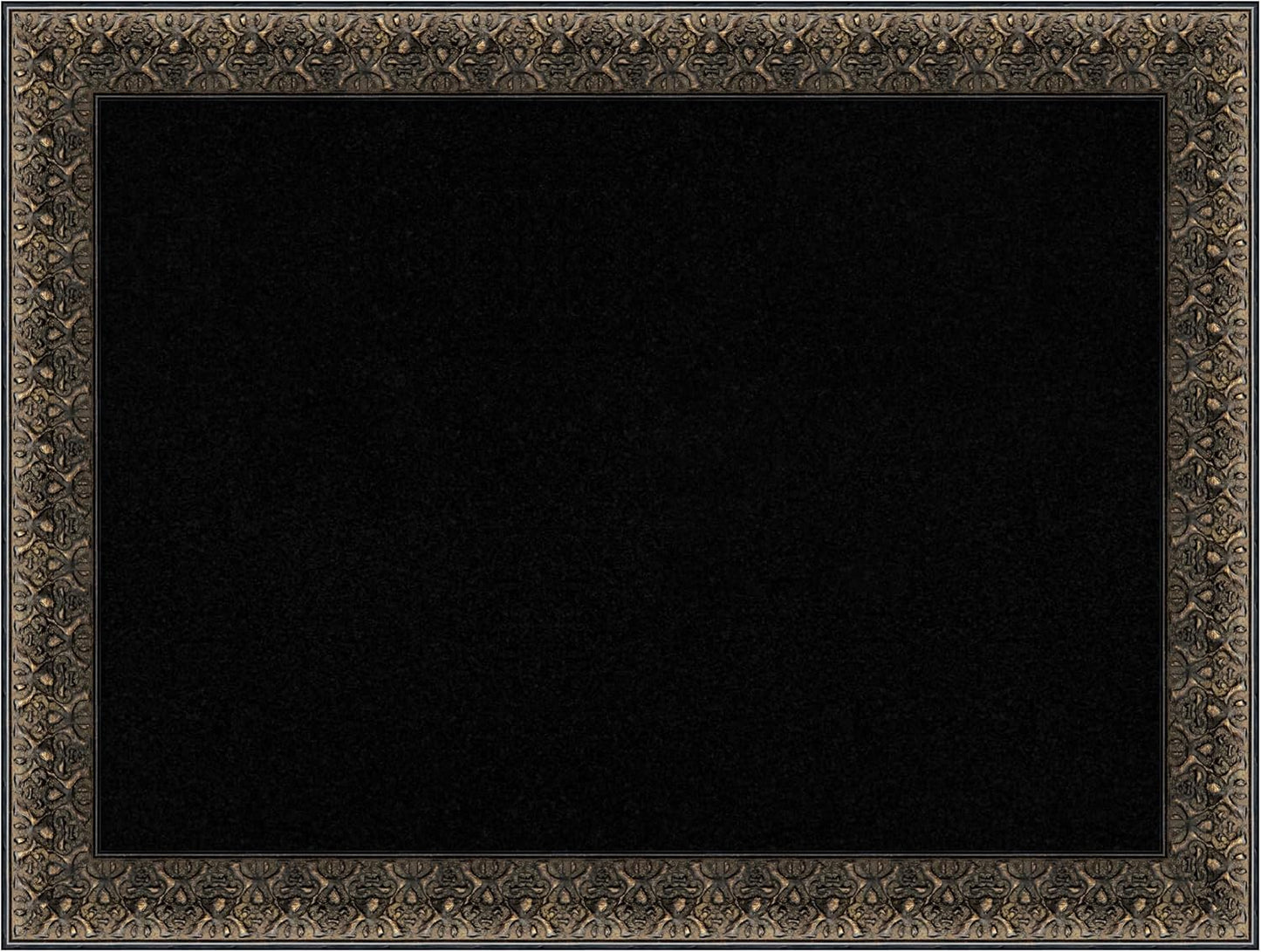 Amanti Art Black Cork Board for Wall, 25x33 Vision Board with Black Wood Frame, Medium Corkboard Office Decor for Home Organization, Traditional Corkboard Pinboard to Display Items for Home