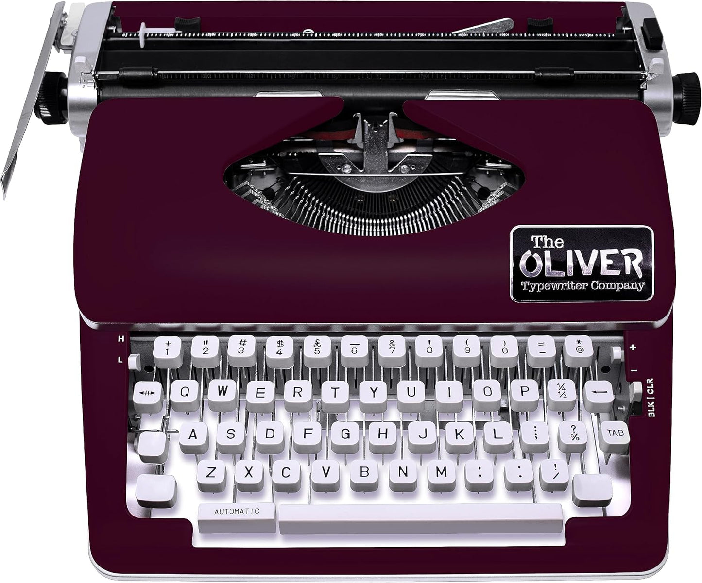 Timeless Manual Typewriter, Burgundy