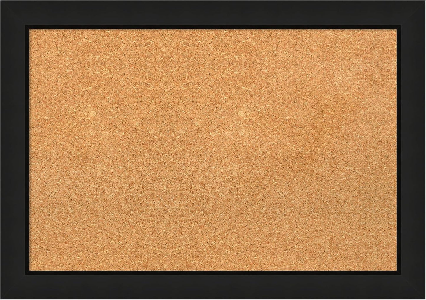 Amanti Art Natural Cork Board for Wall, 19x27 Vision Board with Black Wood Frame, Medium Corkboard Office Decor for Home Organization, Casual Corkboard Pinboard to display items for home organization