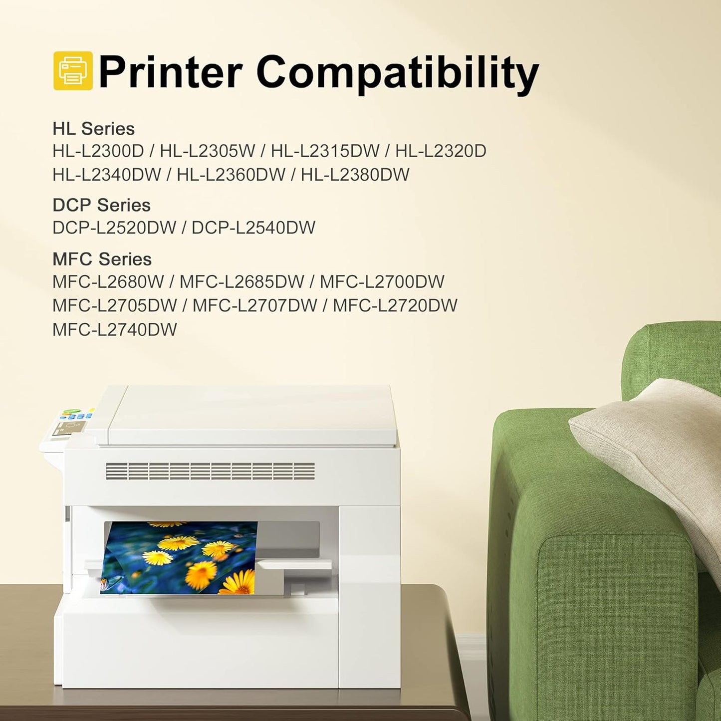 SHEENGO Compatible Toner Cartridge Replacement for Brother TN660 (Black 2 Pack)