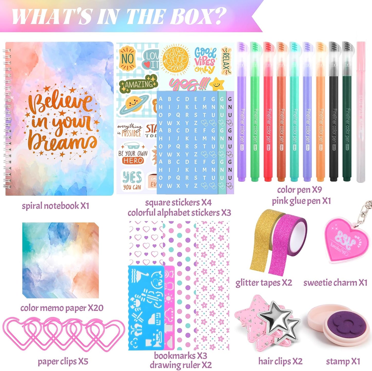 DIY Journal Kit for Girls,Toys for Ages 8-14 and Birthday Gifts for Girls
