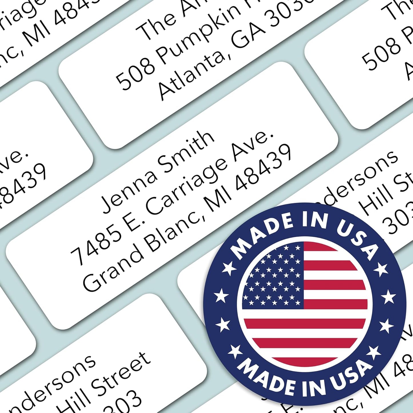 250 Personalized Return Address Labels - Custom Address Labels on Sheets