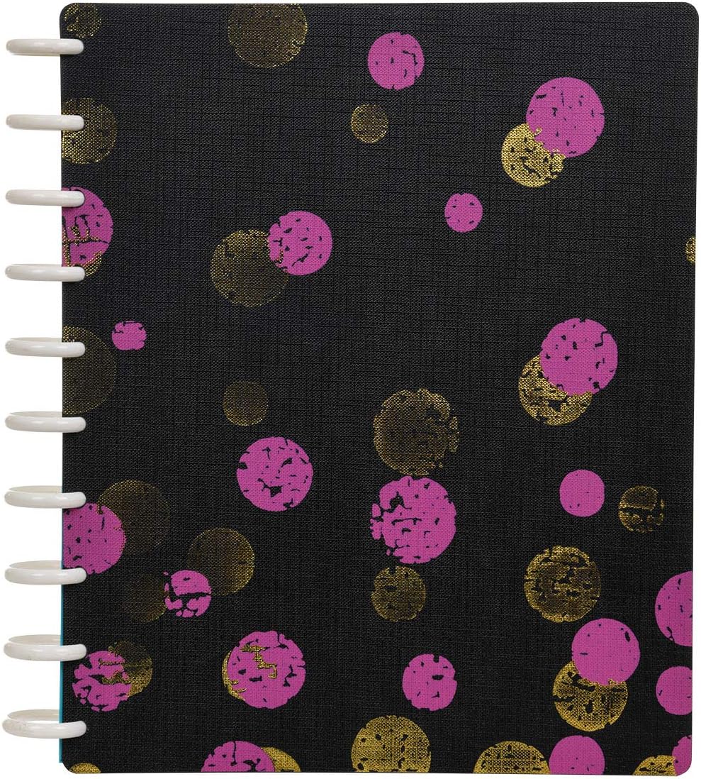 Talia Discbound Notebooks, Planner, Customizable, (xBounce Maroon, Midsize (7.5in x 9.75in))