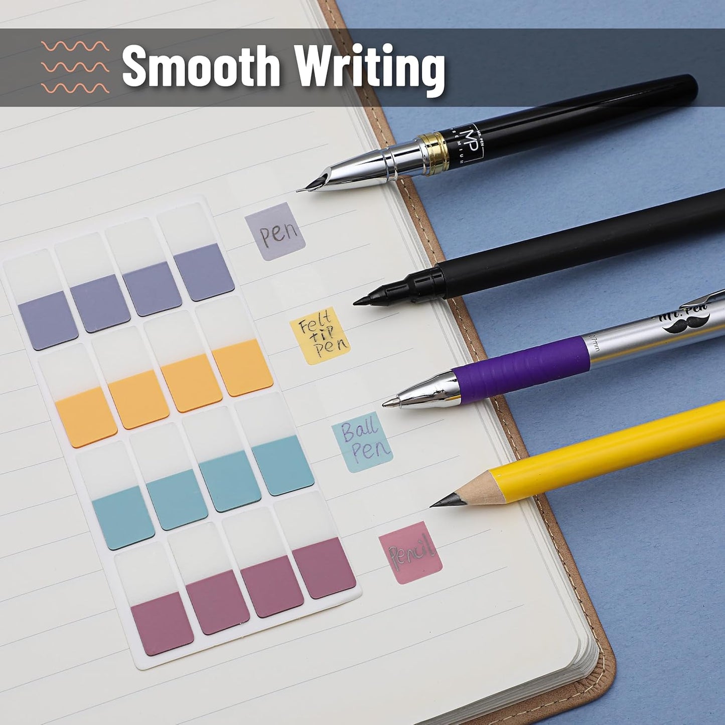 Mr. Pen- Sticky Index Tabs, 480 Pcs, Colorful Sticky Tabs for Notebooks, Page Markers, Page Tabs for Binders, Page Tabs Sticky Tabs for Books, Notebook Tabs, Book Sticky Tabs for Notebooks