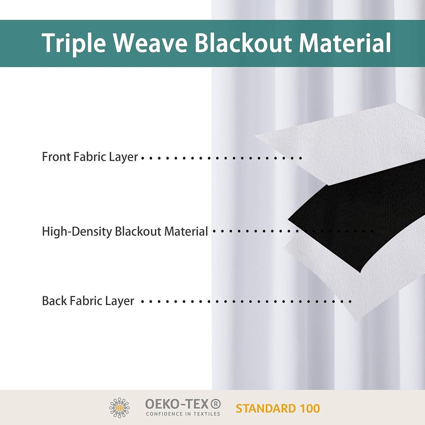 BONZER Extra Wide Room Divider Curtain Screen Partitions Total Privacy Wall Blackout Curtains for Home Theatre, Storage, 108L x 150W Inch (9L x 12.5W ft), 1 Panel, Greyish White