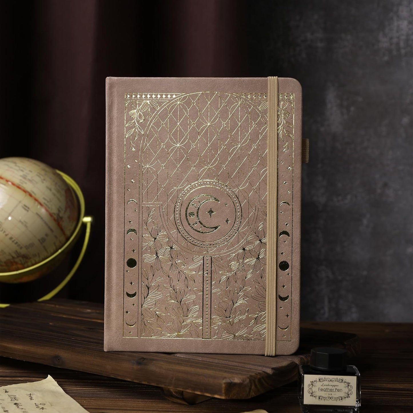 TIEFOSSI Bullet Dotted Journal Notebook, 160gsm 256 Numbered Thick Paper, A5 Hardcover Dotted Grid Diary for Women Men Work Writing, Bullet Dot Journaling, Drawing, 5.8 x 8.3 in