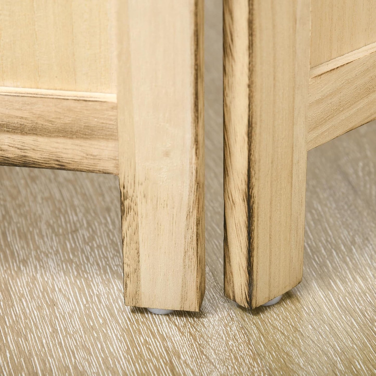 NicBex Room Divider 4 Panel Room Dividers with Photo Frames and Cardstocks Partition Room Dividers and Folding Privacy Screens 5.6 FT Wall Divider for Room Separation,63" W x 0.75" D x 67" H, Natural