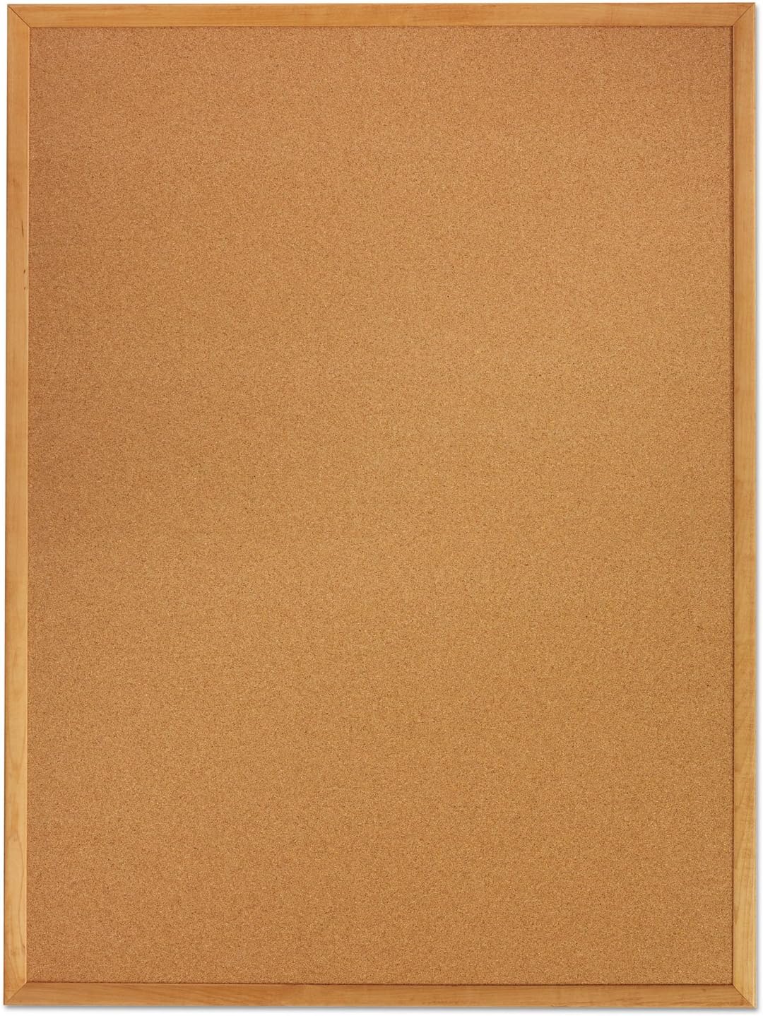 Quartet Cork Board, Bulletin Board, 5' x 3' Corkboard, Oak Finish Frame (305)