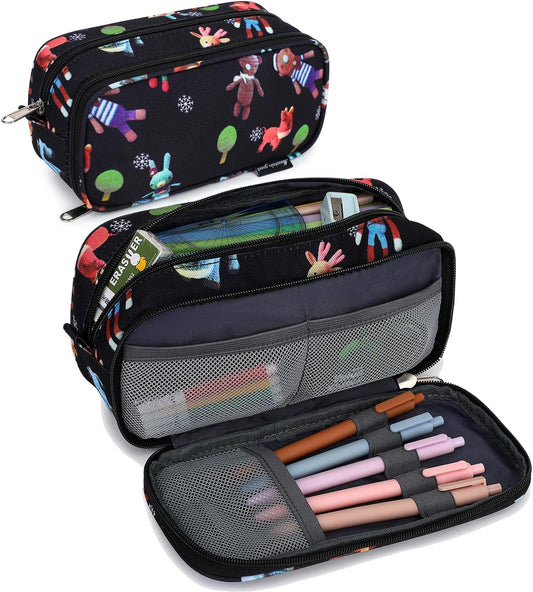 Pencil Cases for kids, Large Capacity Pencil Pouch, Office College School Marker Organizer Case pen for Men Women Adult Teens