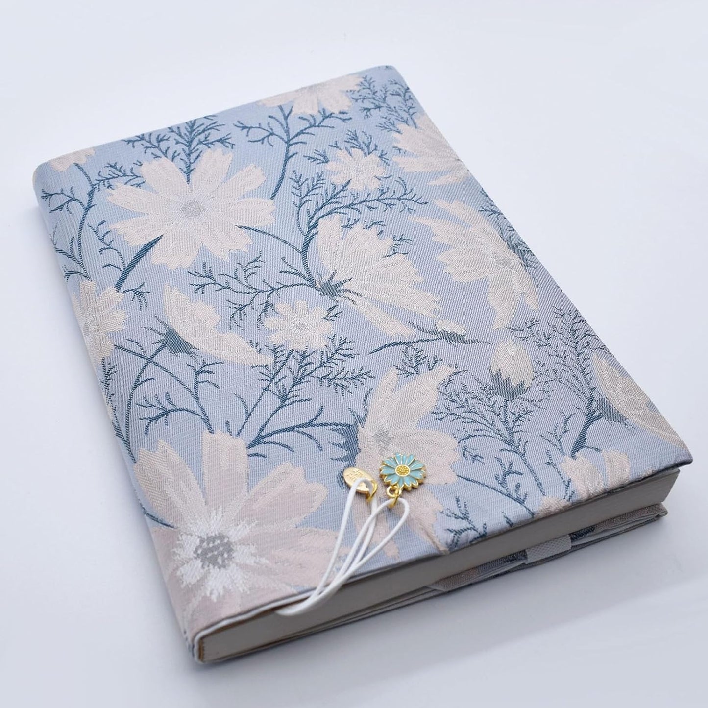 BLBMH Book Covers for Paperbacks Fit for 5.5x8.5 inch Adjustable BookCover for Women Soft Cloth Protector for Notebook Journal Book Lovers Gifts - Daisy 8.5in