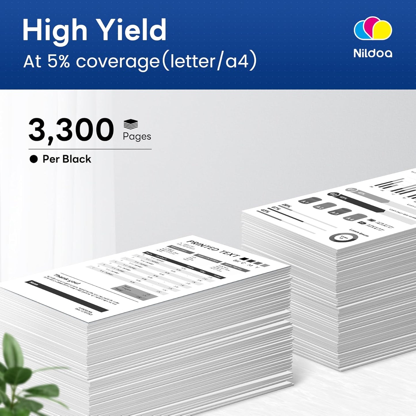 TN830XL Toner Cartridge High Yield Replacement for Brother TN830XL TN-830XL HL-L2460DW HL-L2405W MFC-L2820DW Printer, TN830XL 2PK Black