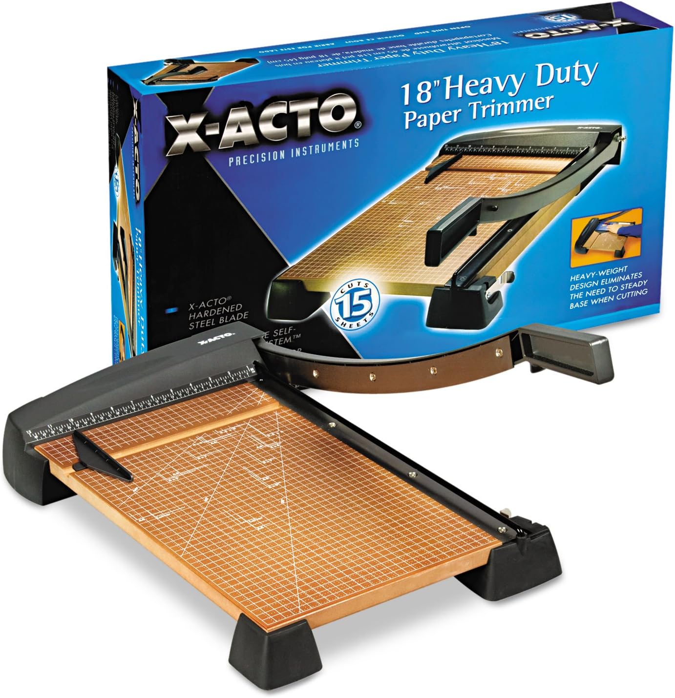 X-ACTO Heavy Duty Wood Guillotine Trimmer, 18 Inches