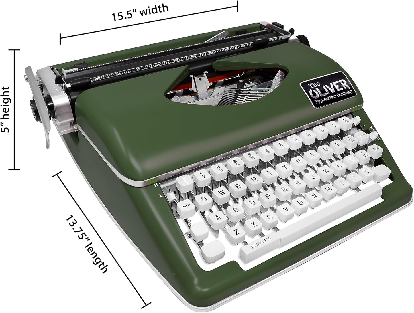 Timeless Manual Typewriter, Olive