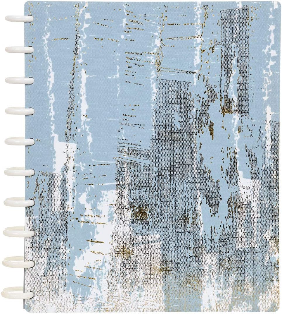Talia Discbound Notebooks, Planner, Customizable, (xLuxe 2 Sky, Midsize (7.5in x 9.75in))