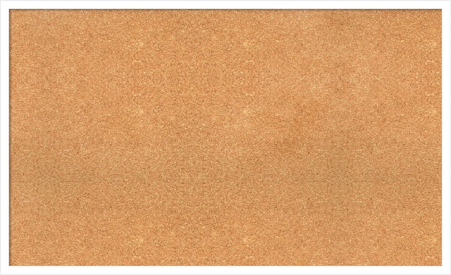 Amanti Art Natural Cork Board for Wall, 25x41 Vision Board with White Frame, Large Corkboard Office Decor for Home Organization, Modern Corkboard Pinboard to Display Items for Home Organization in