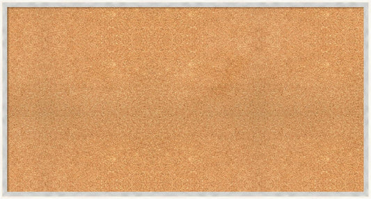 Amanti Art Natural Cork Board for Wall, 23x43 Vision Board with White Frame, Oversize Corkboard Office Decor for Home Organization, Modern Corkboard Pinboard to Display Items for Home Organization in