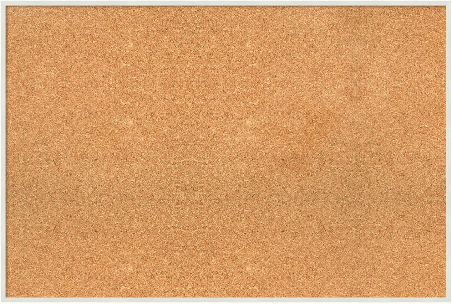 Amanti Art Natural Cork Board for Wall, 25x37 Vision Board with White Frame, Large Corkboard Office Decor for Home Organization, Modern Corkboard Pinboard to Display Items for Home Organization in