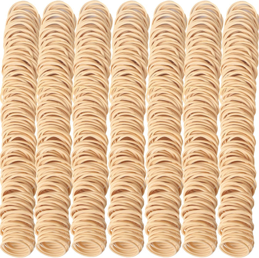 Rubber Bands Size #10 Beige 760 pcs Approximately 0.42 lb 1 inch Light Brown #10 Elastic Rubber Bands for Office Supplies